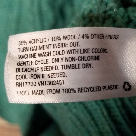 Mint green chunky knit sweater XL Merona Target - Picture 4 of 4